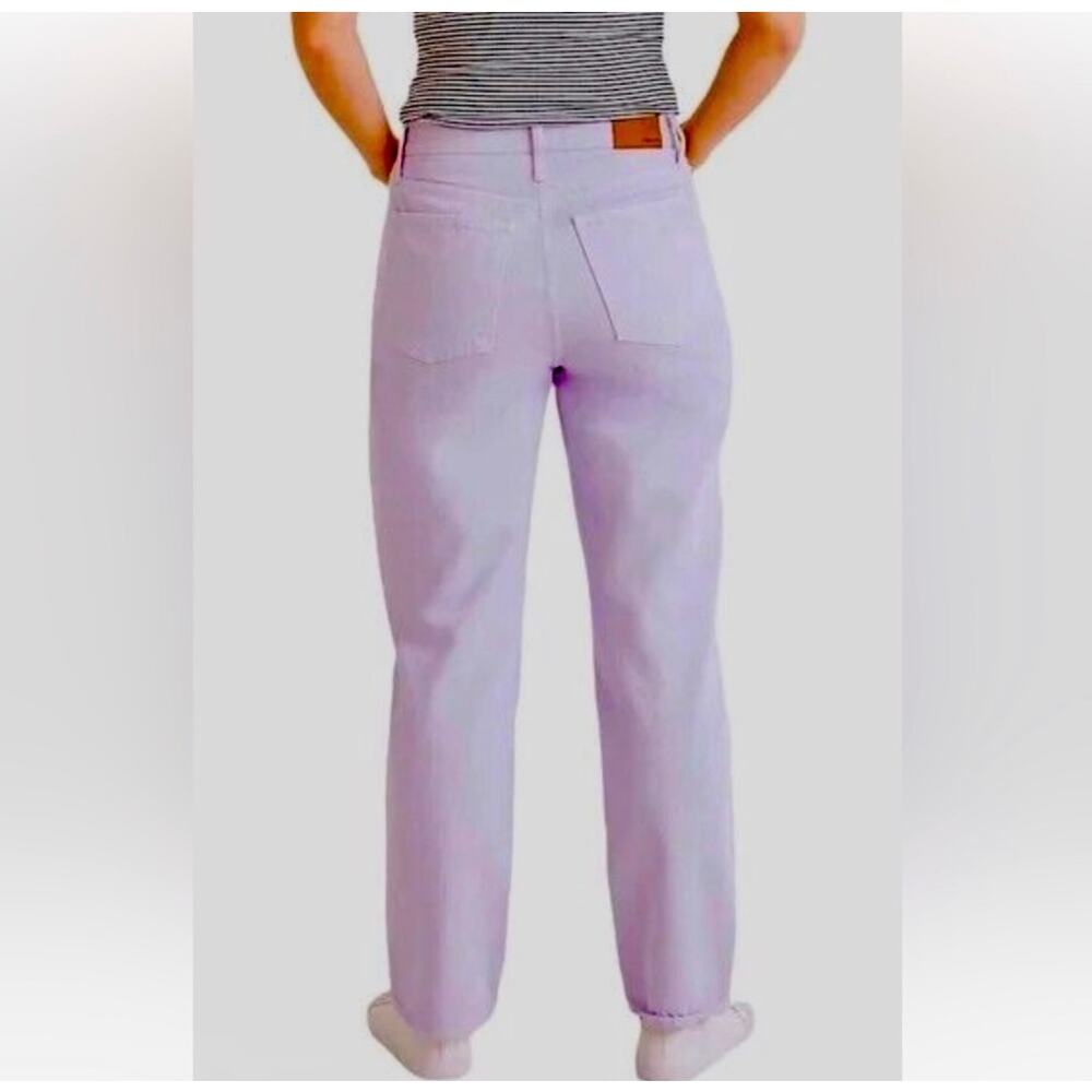 Madewell Stove Pipe High Rise Straight Leg Jeans Size 27 NWT Purple - Picture 4 of 10